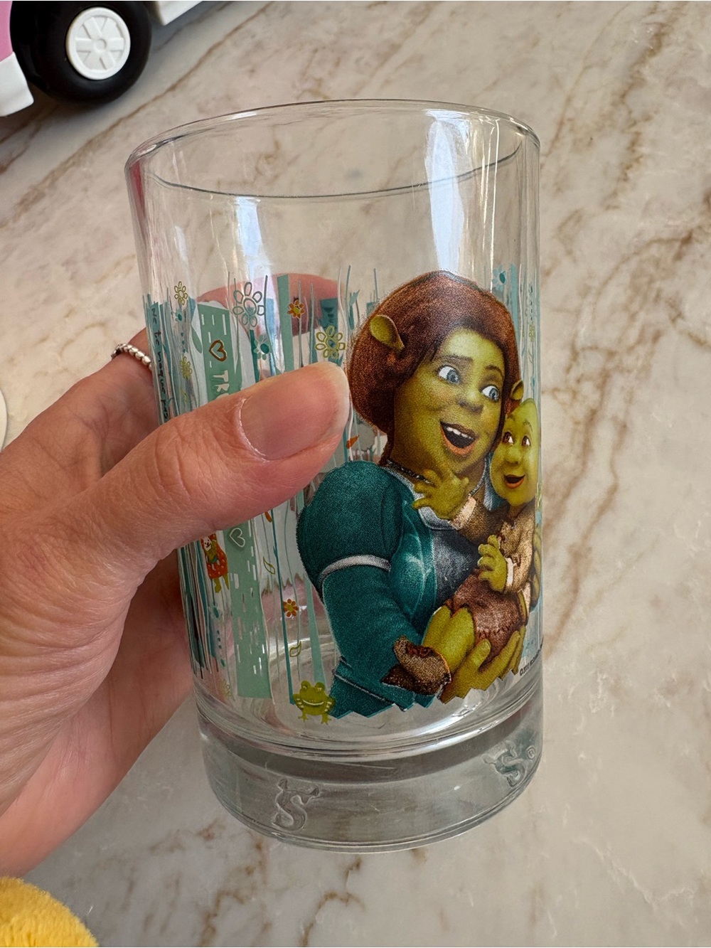 McDonald's Shrek Movie Glass Cup Princess Fiona Dreamworks